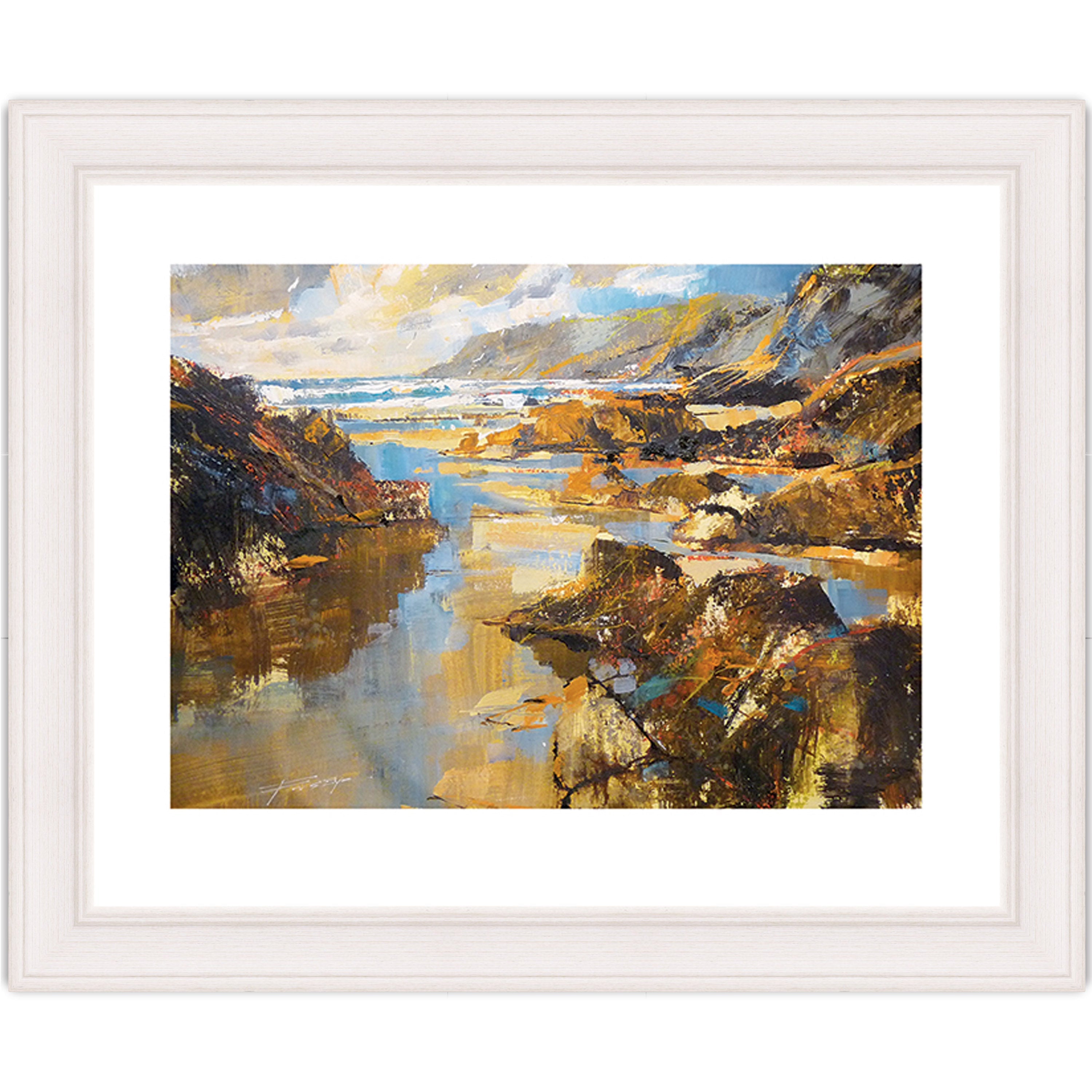 Waves and Evening Sun, North Cornwall