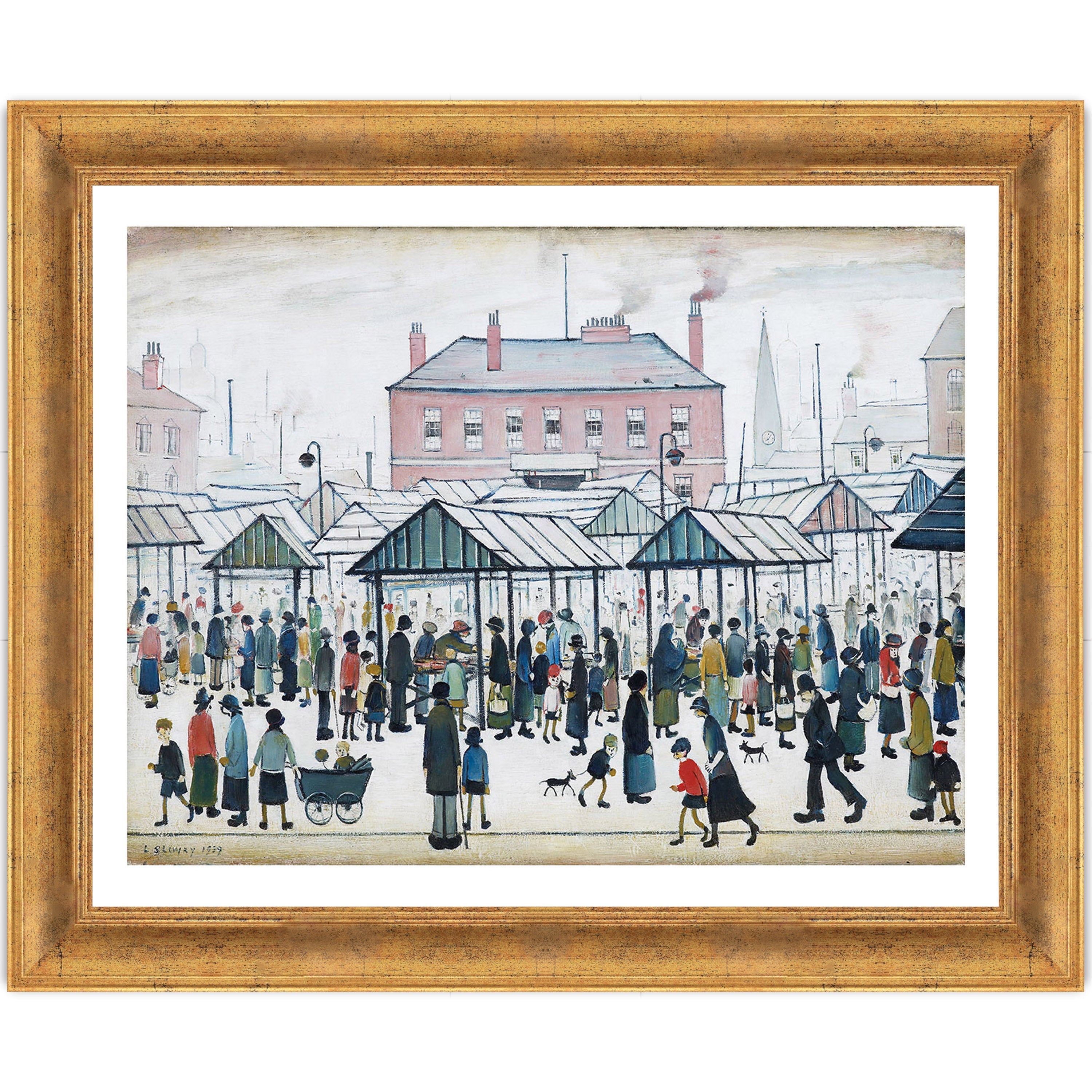 Market Scene, Northern Town, 1939