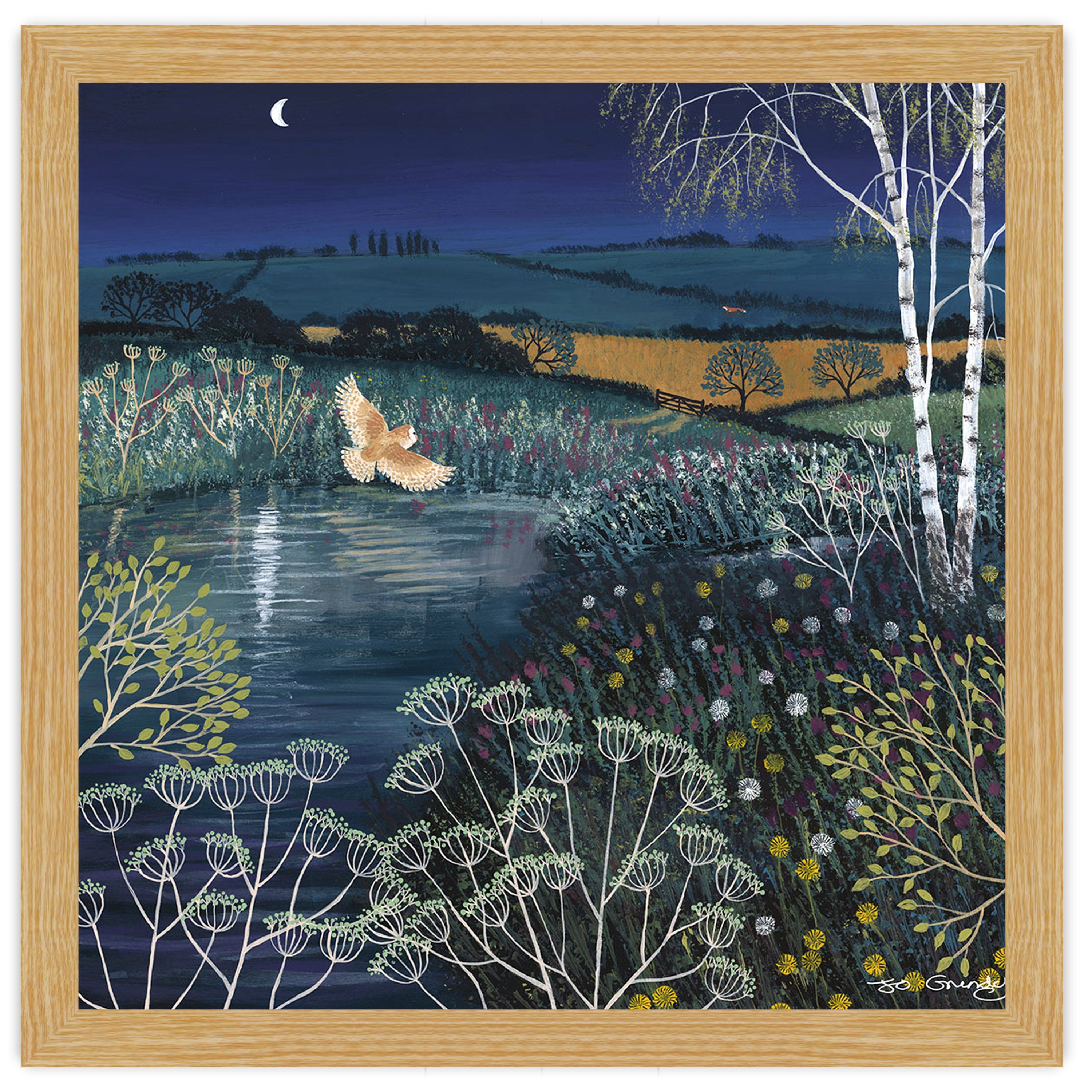 Over Moonlit Pool
