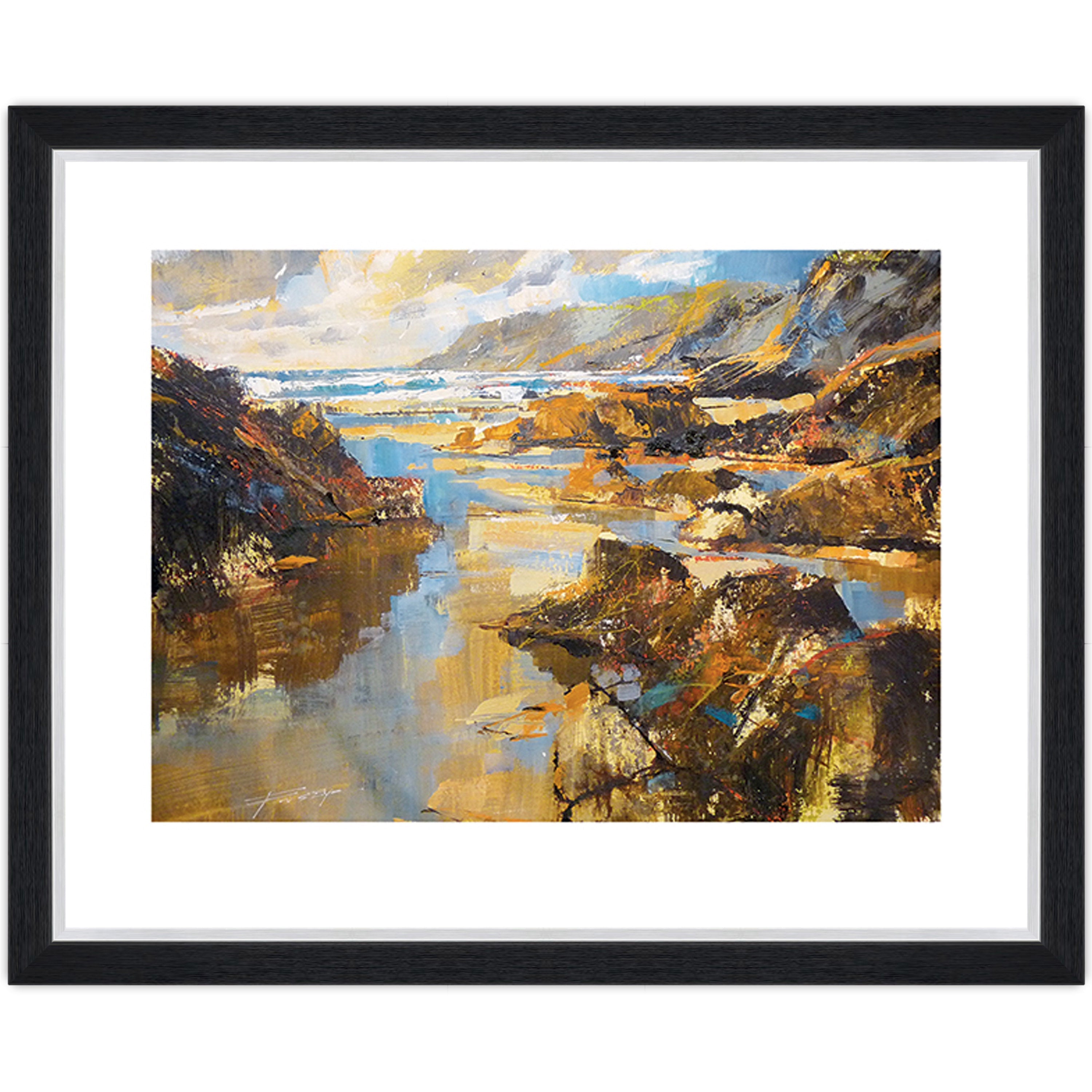 Waves and Evening Sun, North Cornwall