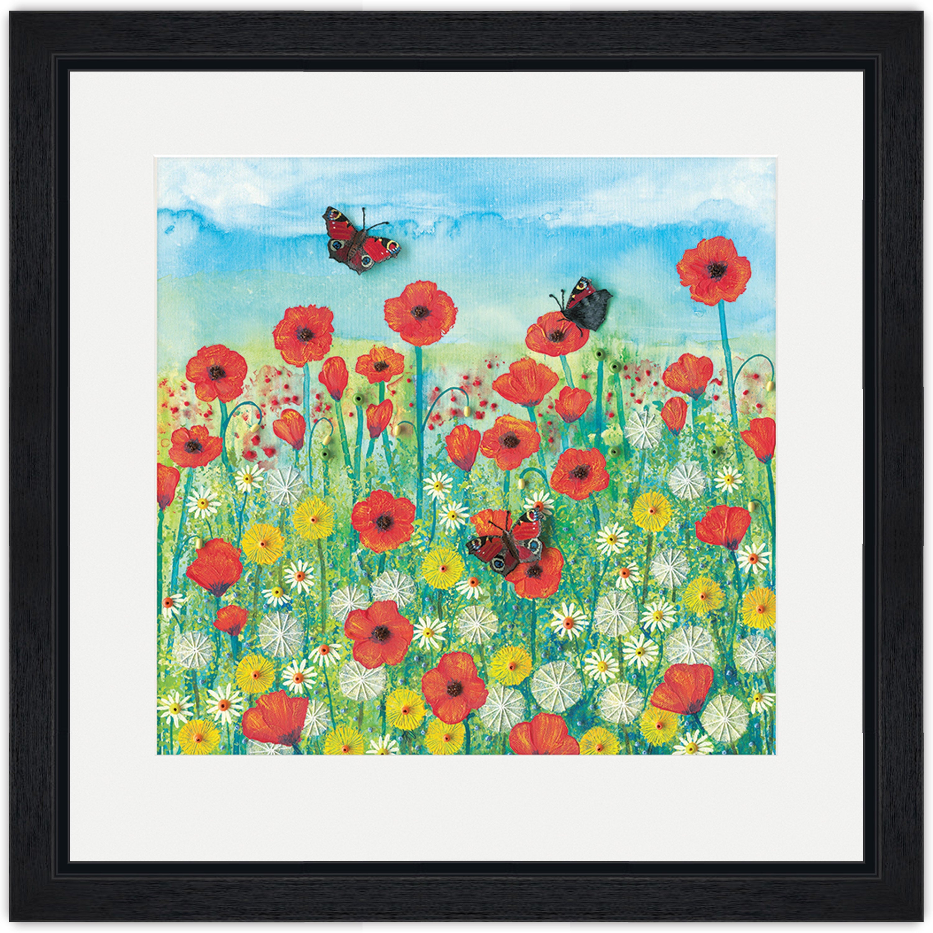Peacocks and Poppies