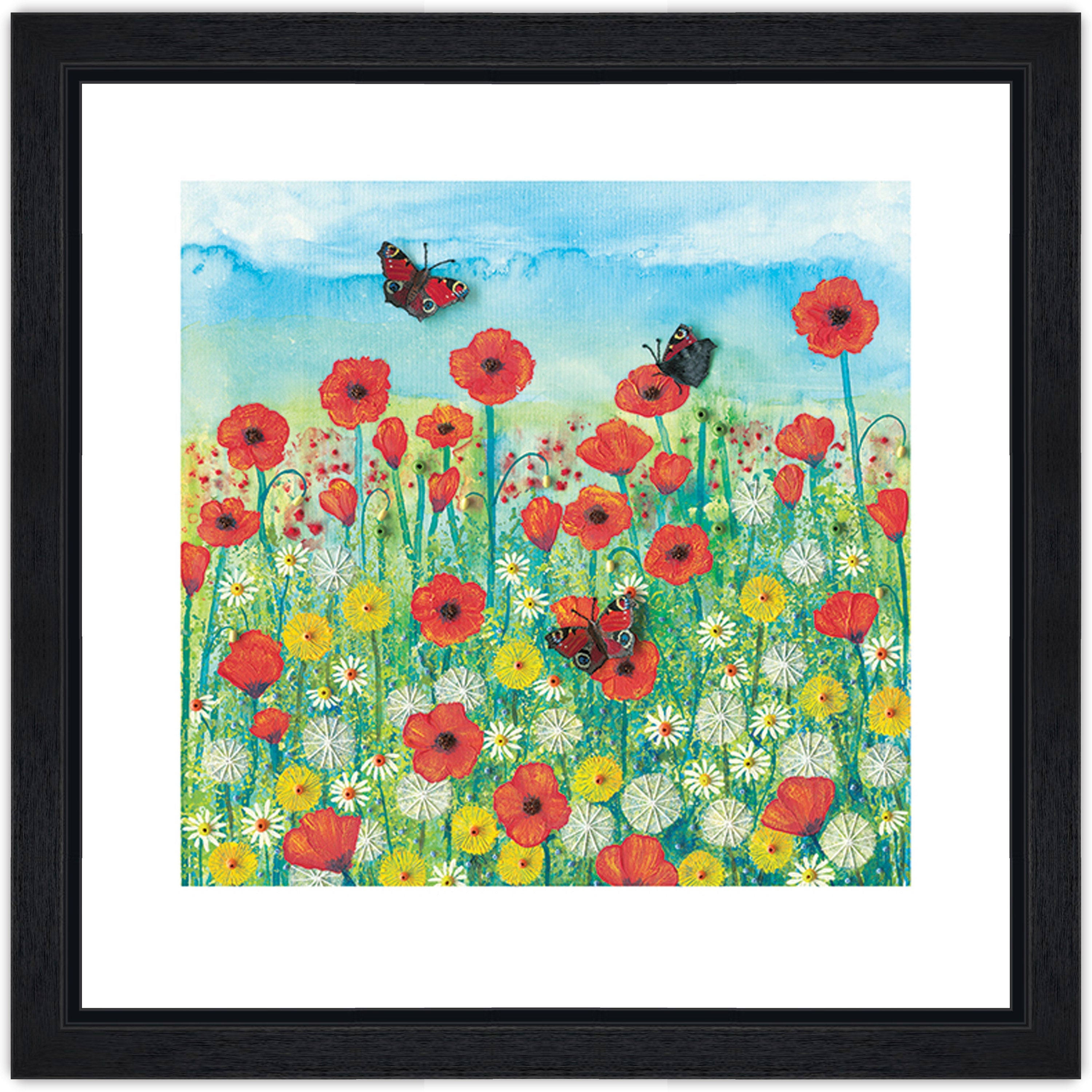 Peacocks and Poppies