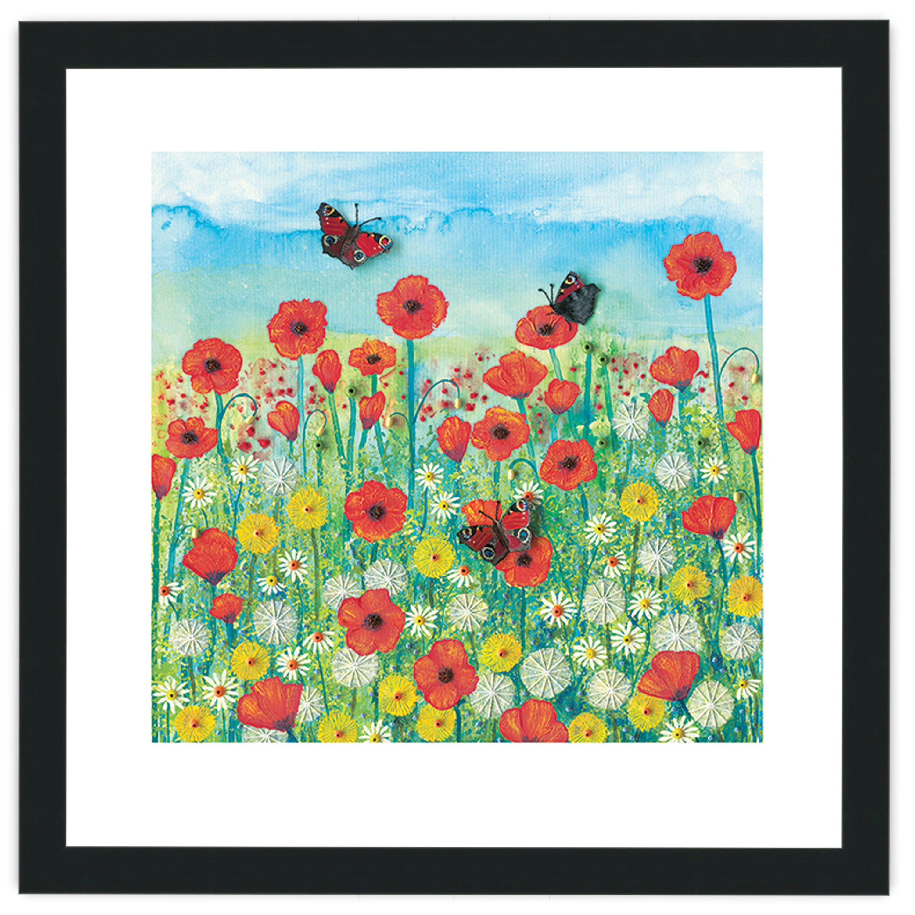 Peacocks and Poppies